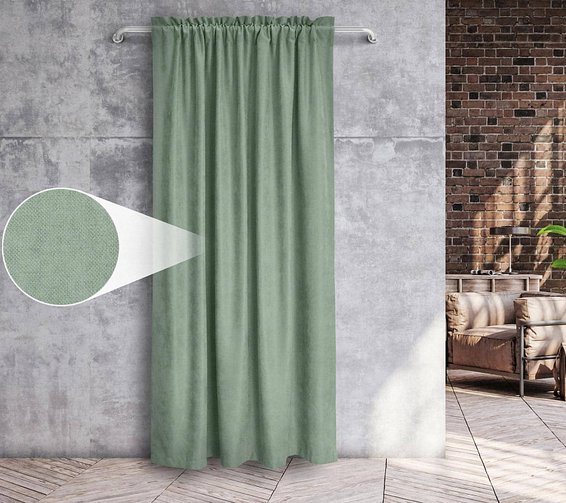 Канвас однотонные v31 с креплением Кулиска с гребешком . Фото 3