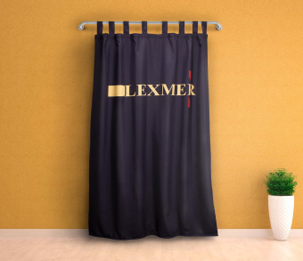 Шторы Премиум с логотипом на петлях без липучек. Фото 9