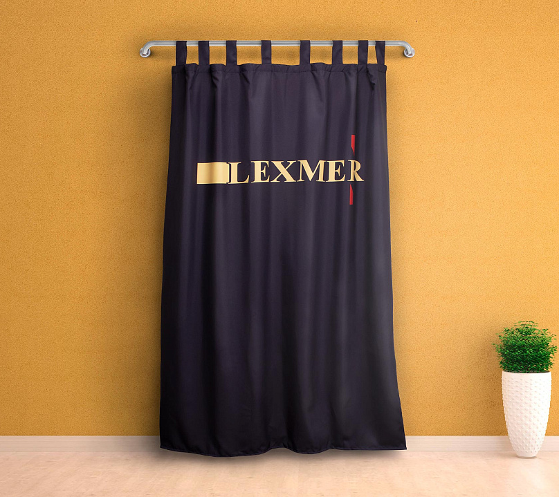 Шторы Премиум с логотипом на петлях без липучек. Фото 9