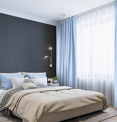 Канвас однотонные v38 с креплением Кулиска с гребешком