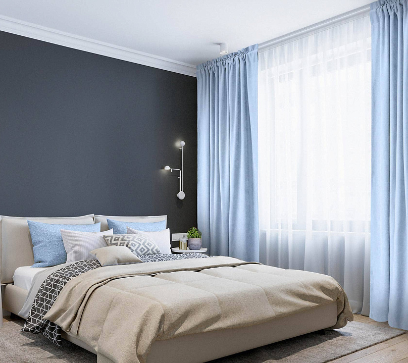 Канвас однотонные v38 с креплением Кулиска с гребешком. Фото 1