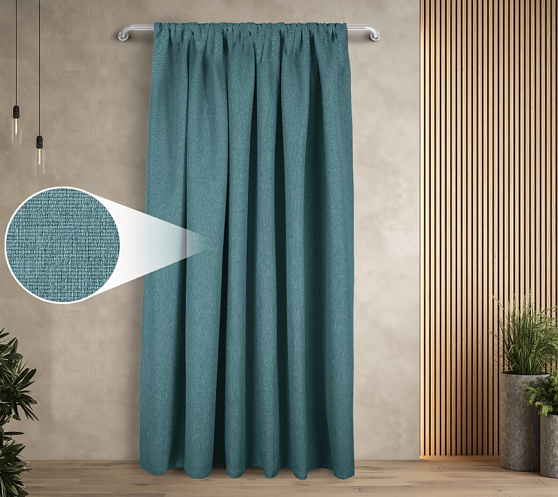 Штора Димаут Рогожка с креплением Кулиса v17. Фото 1