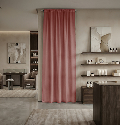 Штора Микровелюр v16 с креплением Кулиса