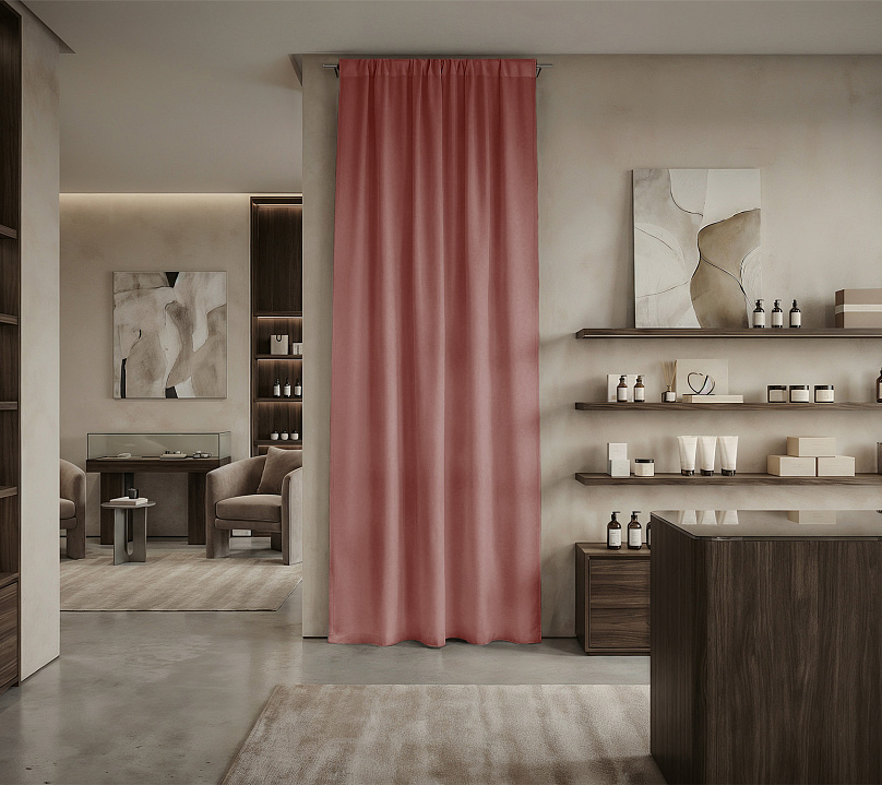 Штора Микровелюр v16 с креплением Кулиса. Фото 1