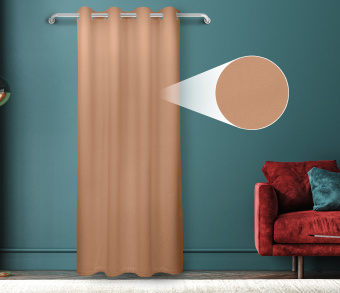 Штора Велюр матовый с креплением Люверсы v04. Фото 1