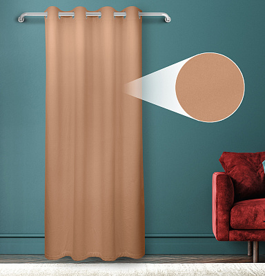 Штора Велюр матовый с креплением Люверсы v04