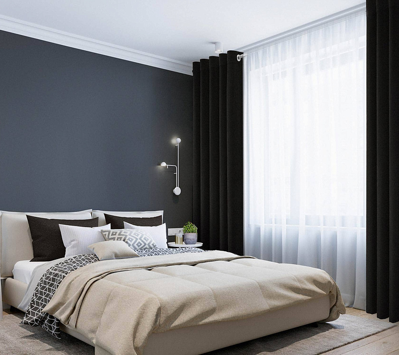 Канвас однотонные v48 с креплением Люверсы. Фото 1