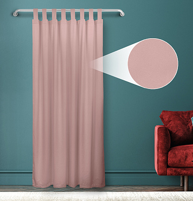 Штора Велюр матовый с креплением Петли с липучкой v24