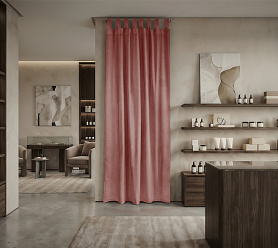 Штора Микровелюр v16 с креплением Петли с липучкой