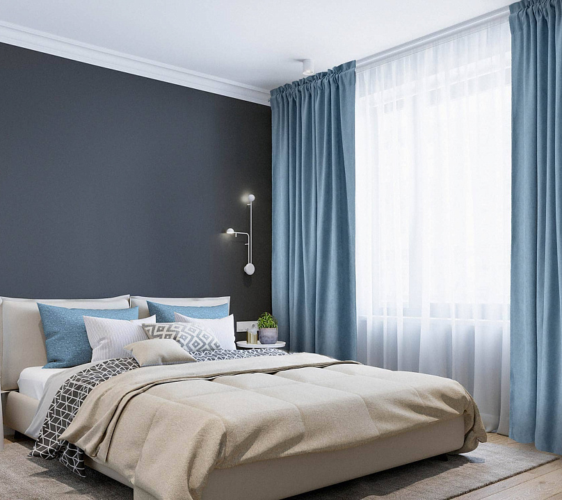 Канвас однотонные v39 с креплением Кулиска с гребешком. Фото 1