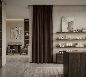 Штора Микровелюр v29 с креплением Кулиса с гребешком