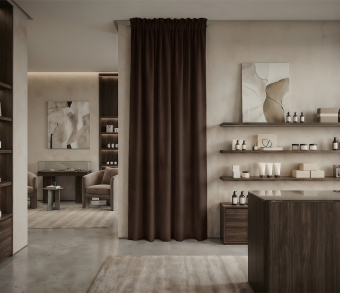 Штора Микровелюр v29 с креплением Кулиса с гребешком. Фото 1