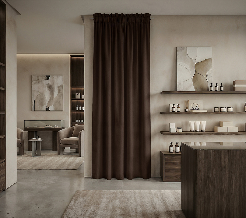 Штора Микровелюр v29 с креплением Кулиса с гребешком. Фото 1