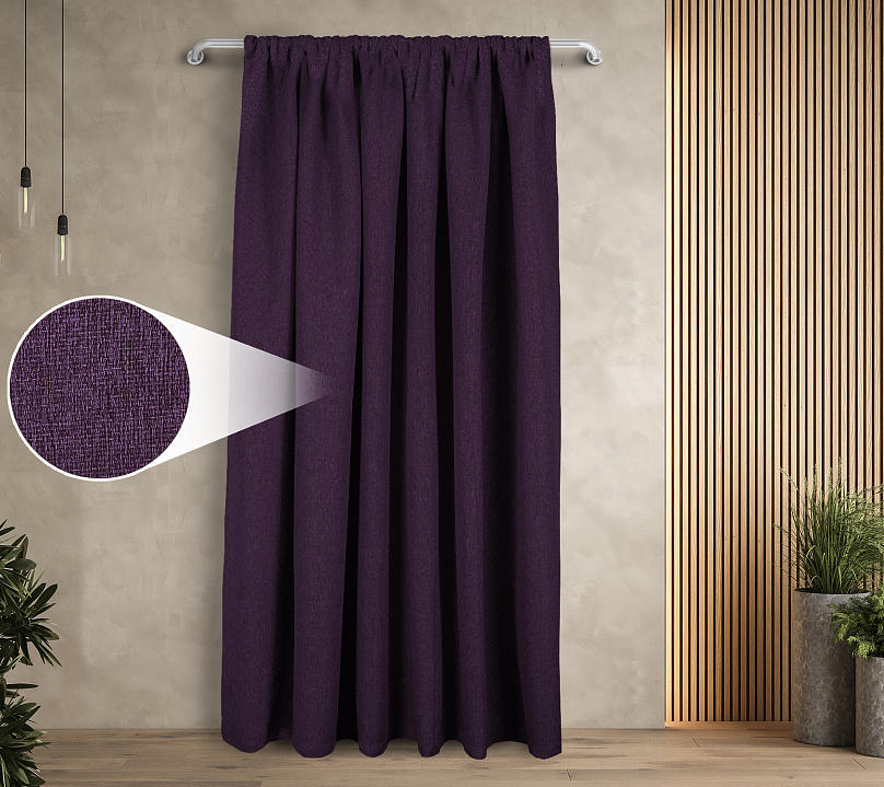 Штора Димаут Рогожка с креплением Кулиса v28. Фото 1