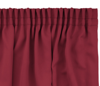 Шторы Премиум красные на тесьме. Фото 5