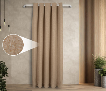 Штора Димаут Рогожка с креплением Люверсы v05. Фото 1