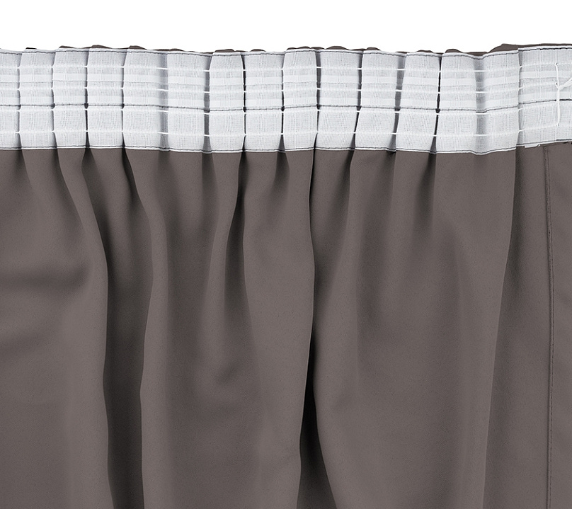 Шторы Премиум светло-коричневые на тесьме. Фото 6