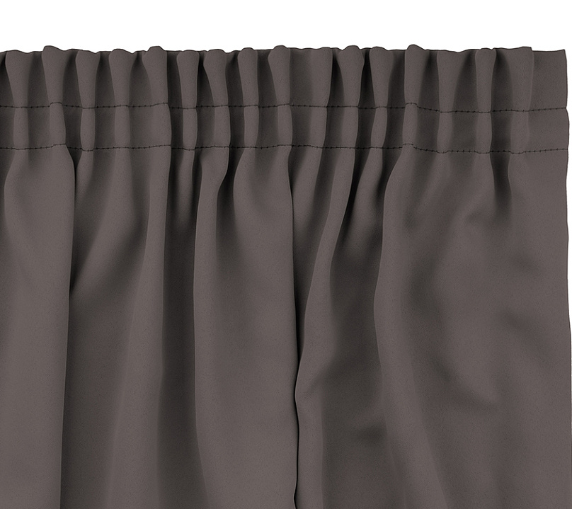 Шторы Премиум светло-коричневые на тесьме. Фото 5