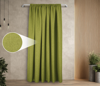 Штора Димаут Рогожка с креплением Шторная тесьма v20. Фото 1