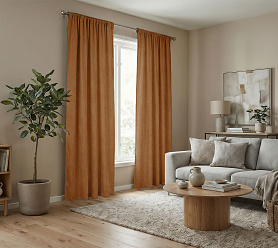 Штора Микровелюр v09 с креплением Кулиса