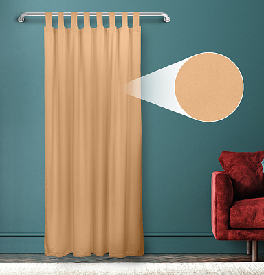 Штора Велюр матовый с креплением Петли с липучкой v21