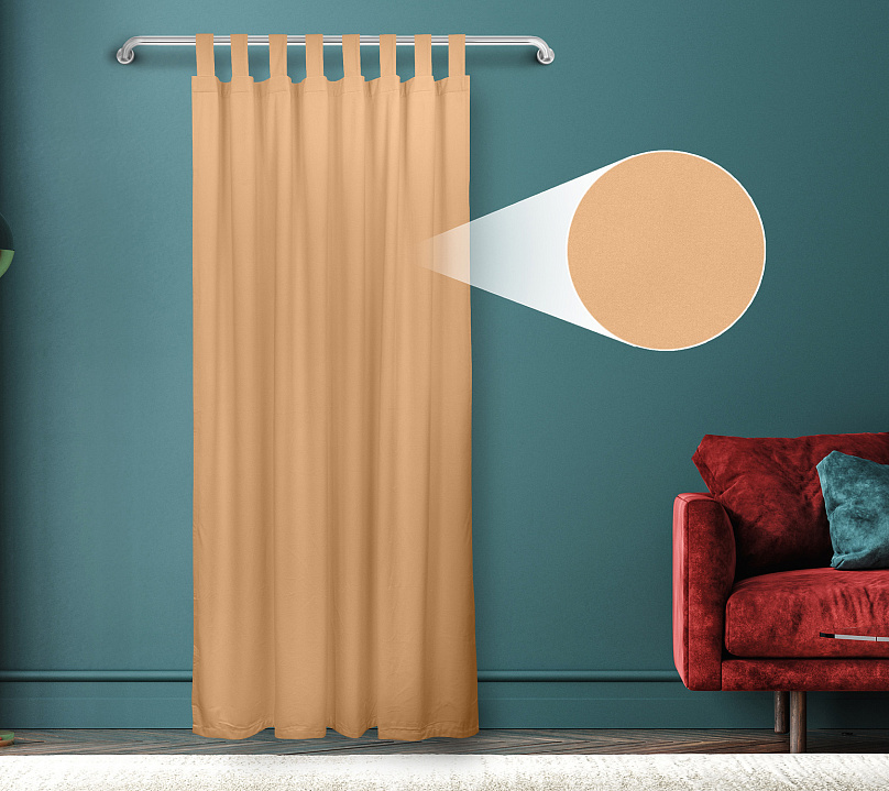 Штора Велюр матовый с креплением Петли с липучкой v21. Фото 1