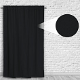 Шторы Премиум черные на кулиске. Фото 4