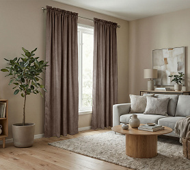 Штора Микровелюр v30 с креплением Кулиса с гребешком