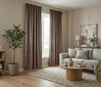 Штора Микровелюр v30 с креплением Кулиса с гребешком. Фото 2