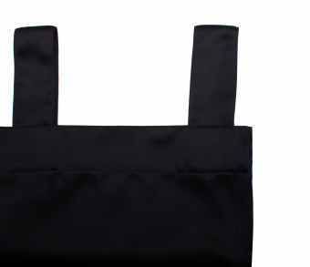 Шторы Премиум черные на петлях на липучках. Фото 5