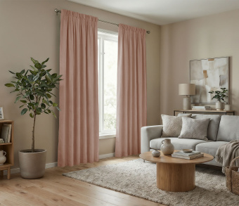 Штора Микровелюр v17 с креплением Шторная тесьма. Фото 2