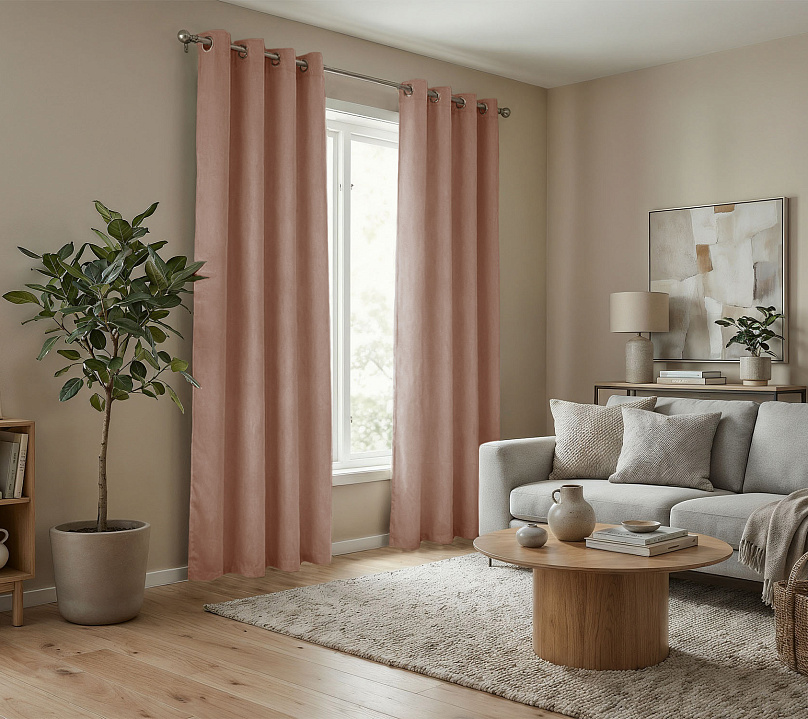 Штора Микровелюр v17 с креплением Люверсы. Фото 2