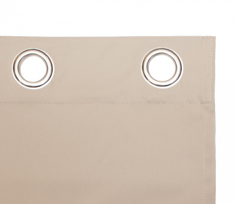 Шторы Премиум кремовые на люверсах. Фото 5