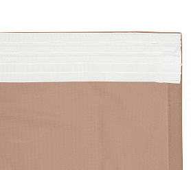 Штора Велюр матовый с креплением Шторная тесьма v05