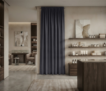 Штора Микровелюр v32 с креплением Шторная тесьма. Фото 1