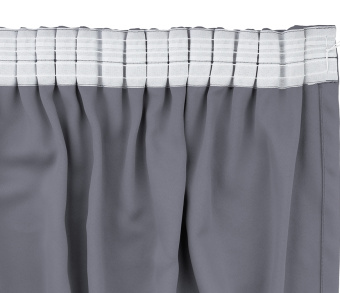 Шторы Премиум серые на тесьме. Фото 6