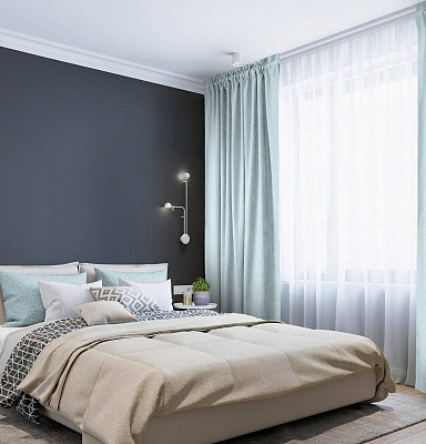 Канвас однотонные v37 с креплением Кулиска с гребешком