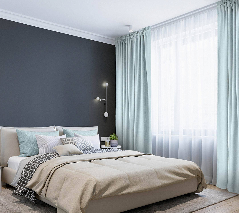 Канвас однотонные v37 с креплением Кулиска с гребешком. Фото 1