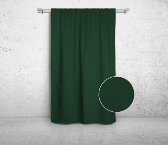 Шторы Стандарт зеленые на кулиске. Фото 3