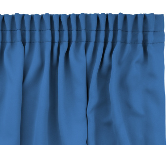 Шторы Премиум синие на тесьме. Фото 4