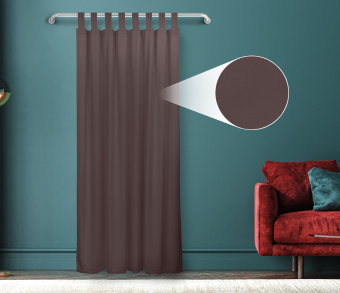 Штора Велюр матовый с креплением Петли с липучкой v29. Фото 1