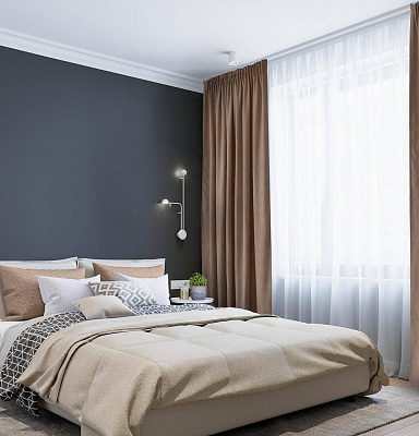 Канвас однотонные v45 с креплением Тесьма