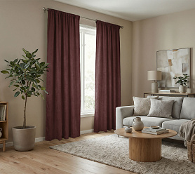 Штора Микровелюр v34 с креплением Кулиса