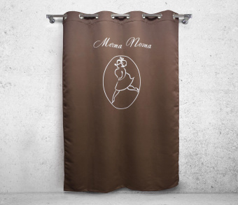 Шторы Премиум с логотипом на люверсах. Фото 2