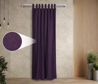 Штора Димаут Рогожка с креплением Петли v28. Фото 1