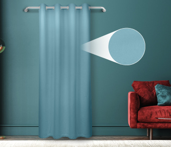 Штора Велюр матовый с креплением Люверсы v18. Фото 1