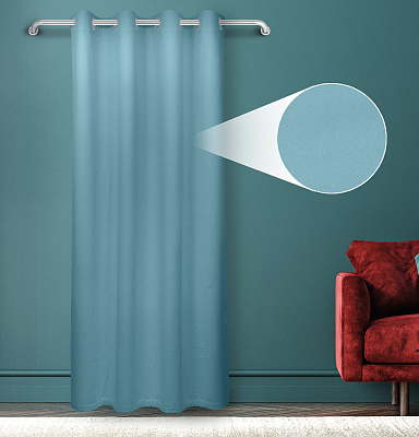 Штора Велюр матовый с креплением Люверсы v18