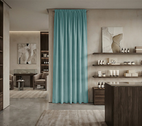 Штора Микровелюр v19 с креплением Шторная тесьма