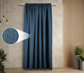 Штора Димаут Рогожка с креплением Шторная тесьма v19. Фото 1