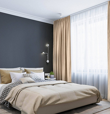 Канвас однотонные v08 с креплением Тесьма